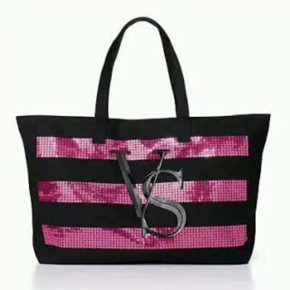 Victoria’s Secret VS Pink Sequin Tote NEW & Rare